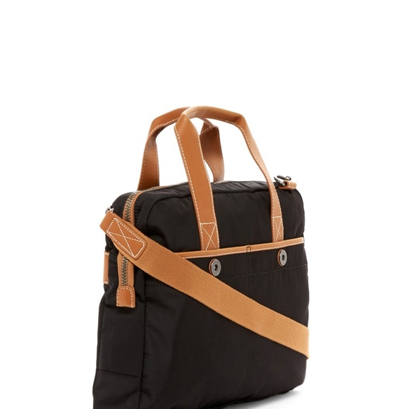 NWT J.FOLD Top Handle Nylon/Leather Tote Bag $135 - Picture 3 of 3